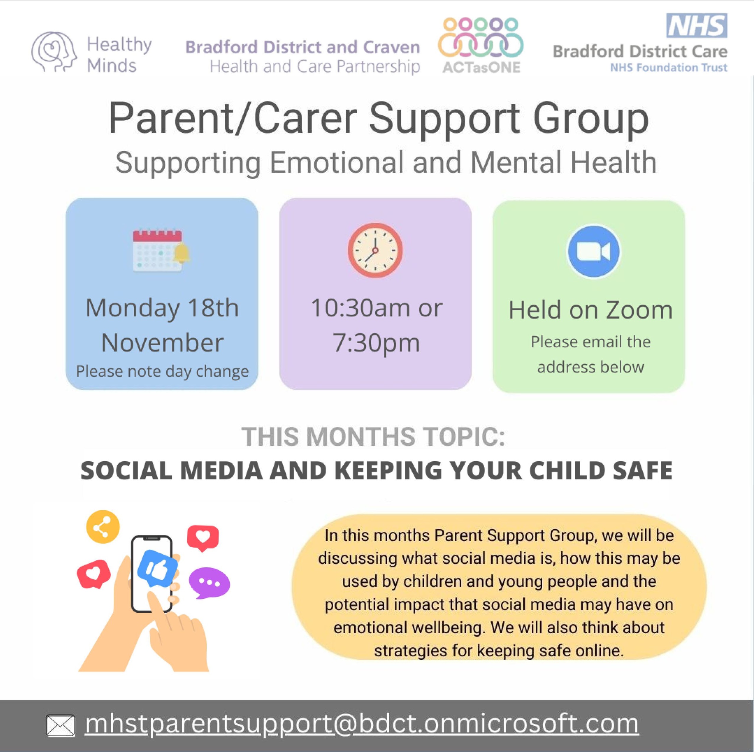 You are currently viewing Parent/Carer Support Group – Supporting Emotional and Mental Health
