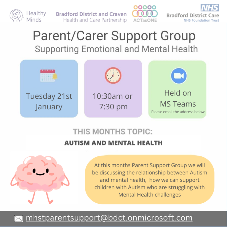 Read more about the article Parent/Carer Support Group – January 2025
