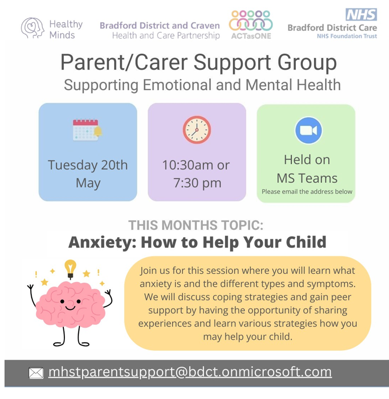Read more about the article Parent/Carer Support Group – May 2025
